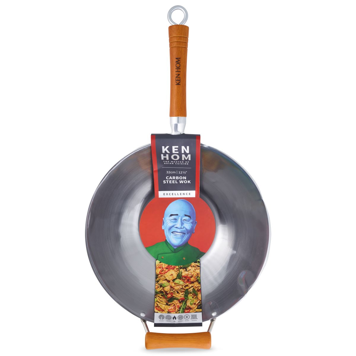 Ken Hom Carbon Steel Excellence Wok Packaging