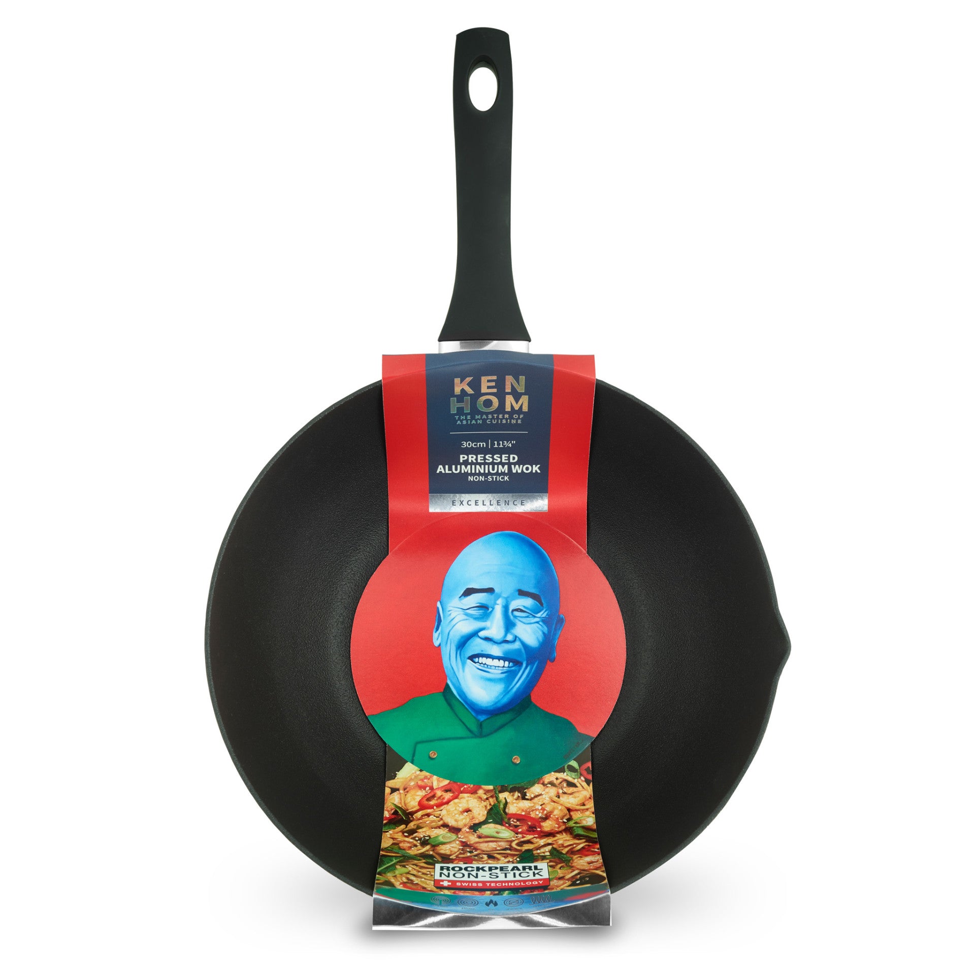 Ken Hom Woks Wok Aluminium 30cm Packaging