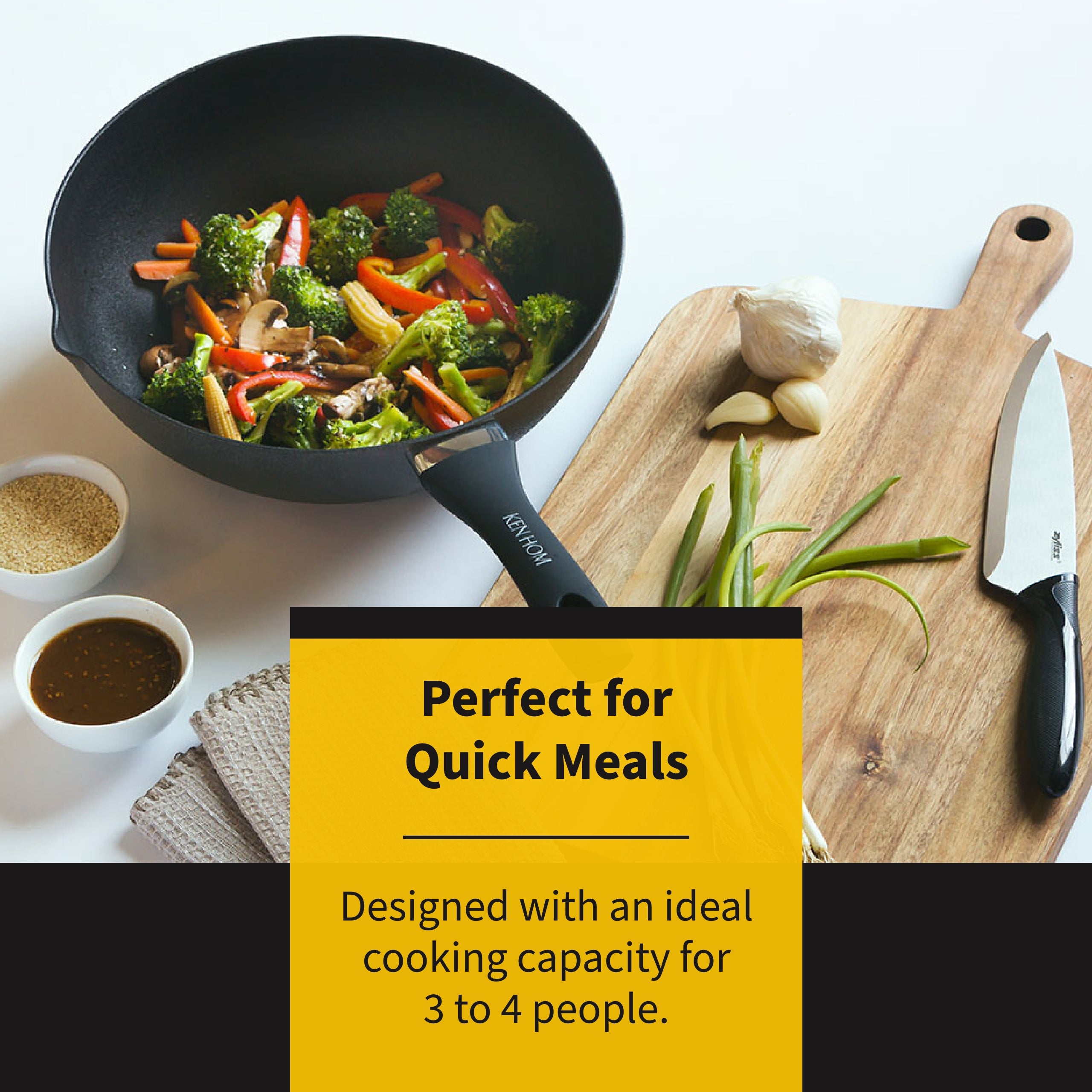 Ken Hom Woks Wok Aluminium 30cm Perfect For Quick Meals