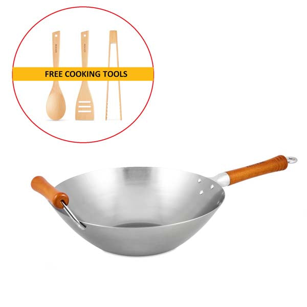 Ken Hom Carbon Steel Excellence Wok With Free Tools Offer