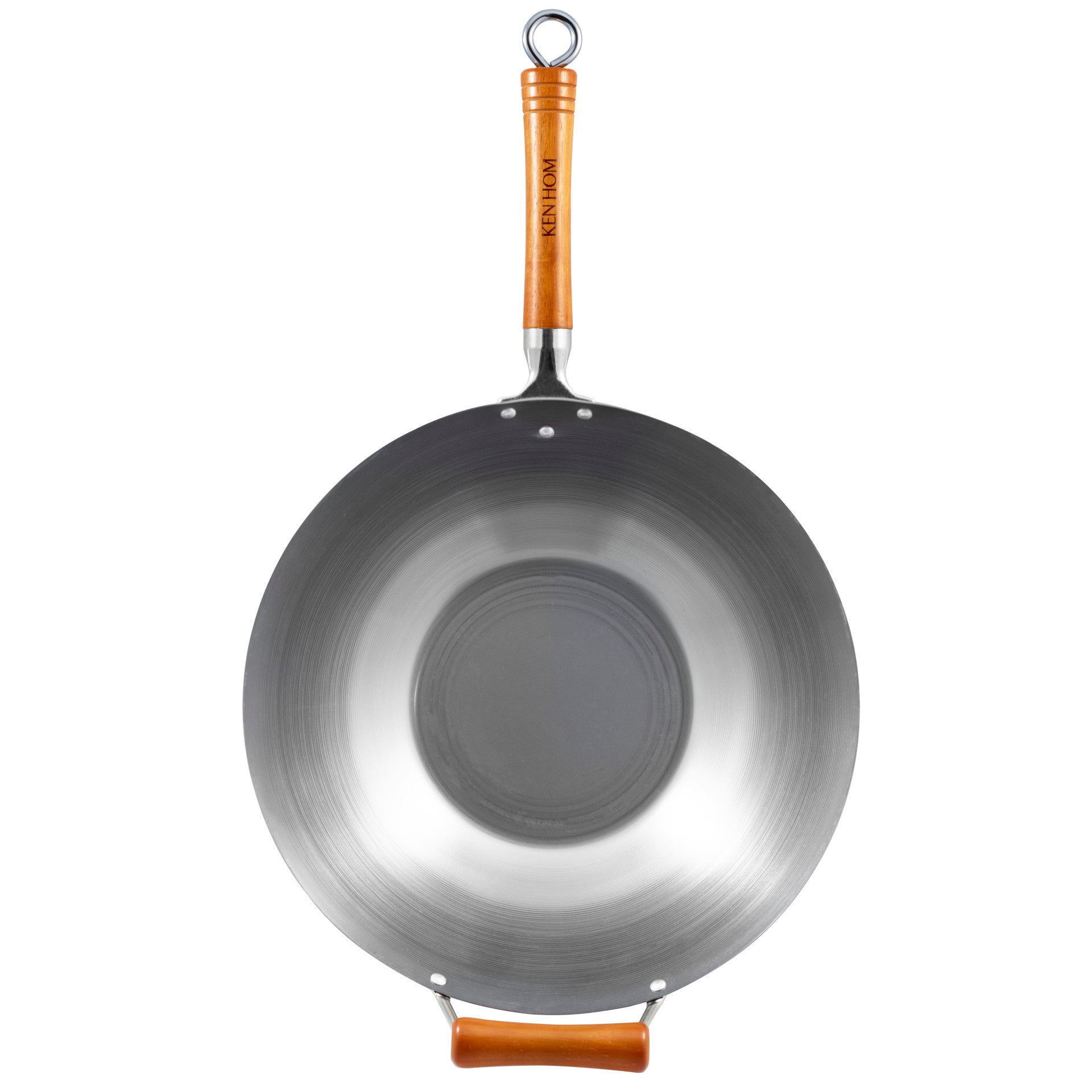 Excellence Induction Safe Steel Seasoning Wok 36cm